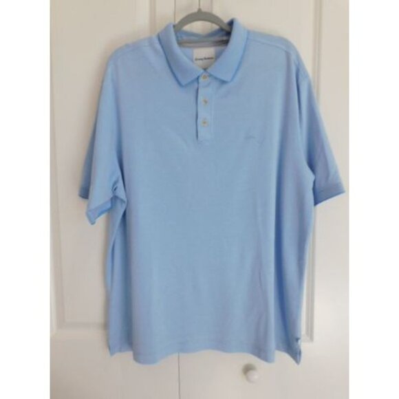 Tommy Bahama XL Men's Light Blue White POLO - Picture 2 of 7
